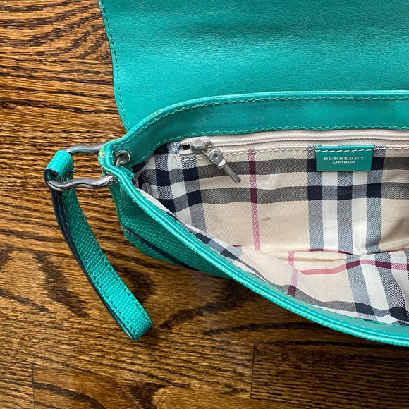 Authentic Burberry Clutch - Green - Picture 7 of 16